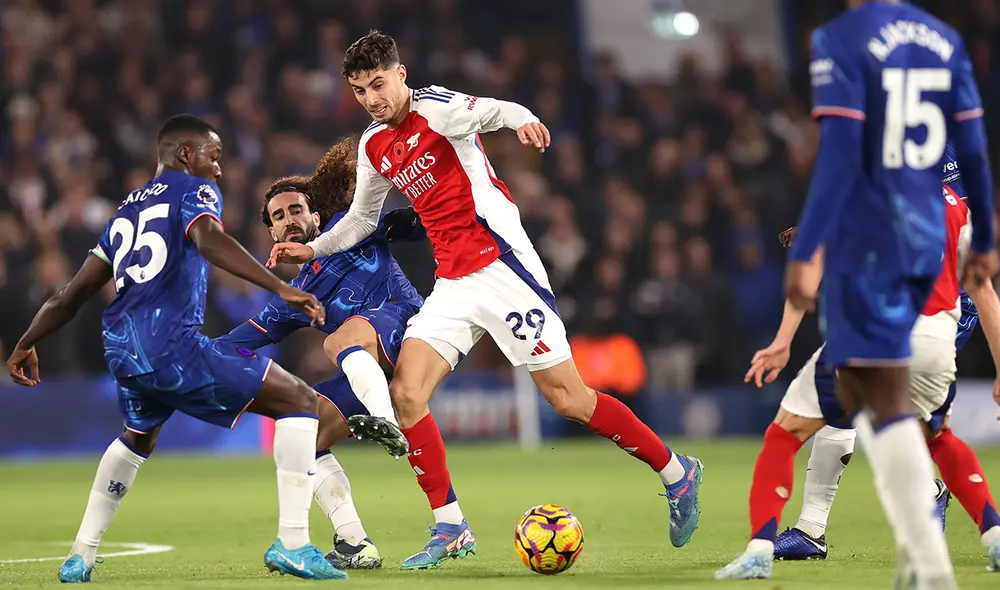 Chelsea y el club gunner llegaban a este derbi igualados en puntaje. Foto: Arsenal