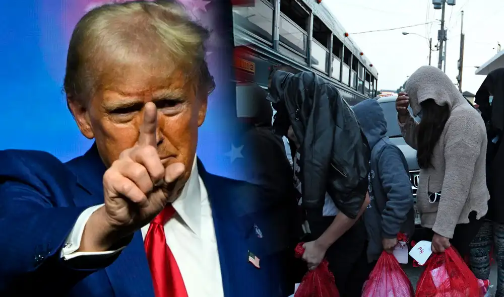 Trump reveló el primer número de inmigrantes que deportará de Estados Unidos. Foto: composición LR/AFP. Trump reveló el primer número de inmigrantes que deportará de Estados Unidos. Foto: composición LR/AFP.