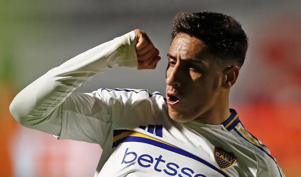 Merentiel puso el 1-0 para Boca Juniors ante Sarmiento. Foto: X/Boca Juniors