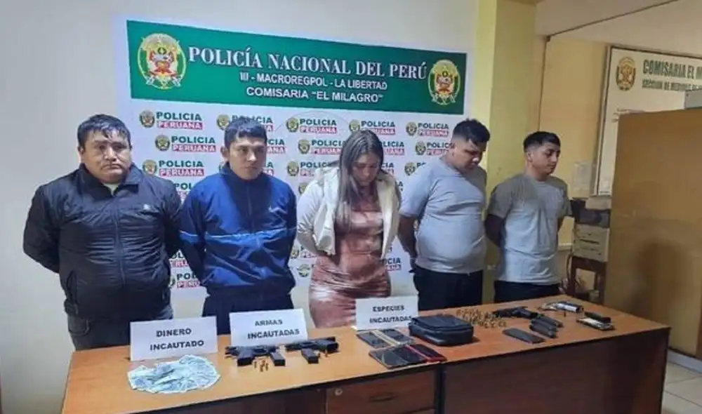 Policías fueron capturados por presuntamente proteger a 'Los Pulpos'. Foto: PNP