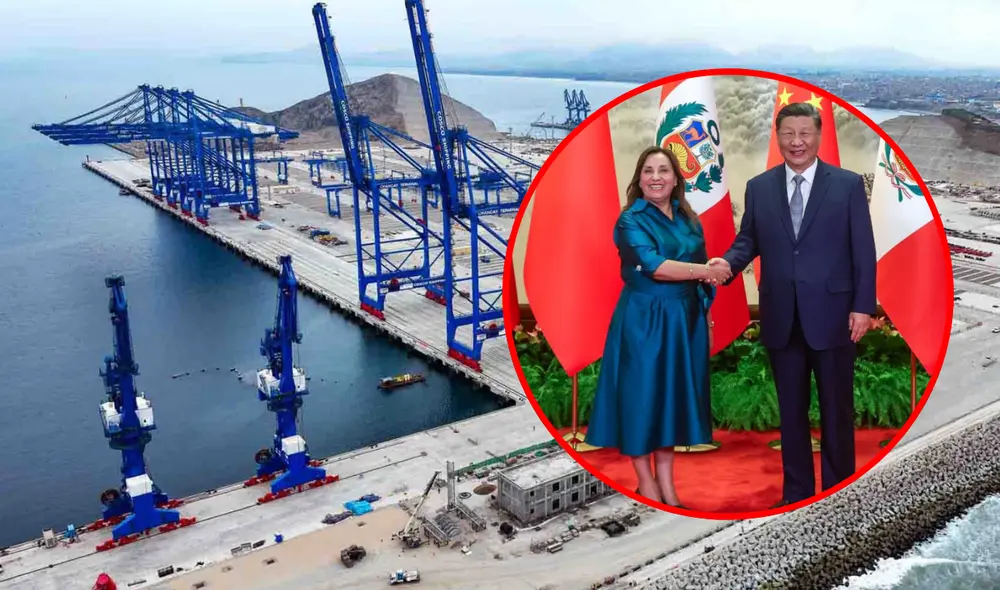 Xi Jinping y el Megapuerto de Chancay buscarán fortalecer comercio entre la región asiática y el Perú. Foto: composición LR/Andina Xi Jinping y el Megapuerto de Chancay buscarán fortalecer comercio entre la región asiática y el Perú. Foto: composición LR/Andina