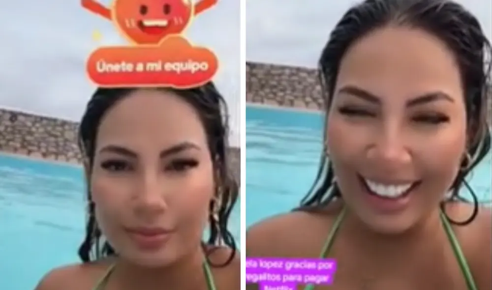 Pamela López se divierte en TikTok. Foto: composición LR/Pamela López/TikTok