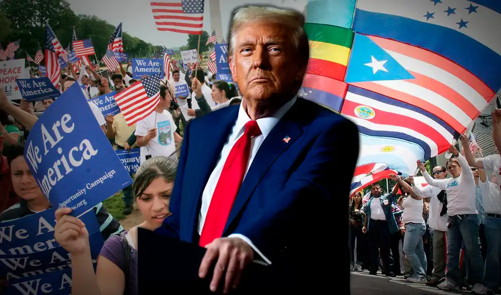 Donald Trump prometió una serie de reformas migratorias que cumpliría en su primer día de mandato. Foto: composición LR/AFP/CNN Donald Trump prometió una serie de reformas migratorias que cumpliría en su primer día de mandato. Foto: composición LR/AFP/CNN