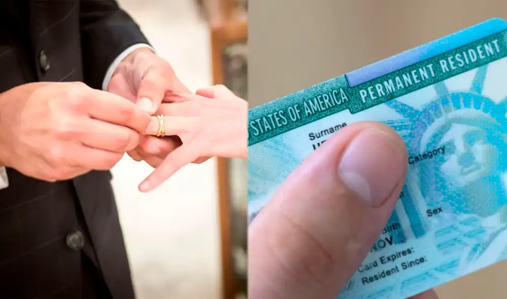 La Green Card por matrimonio es una vía rápida para que los inmigrantes obtengan residencia permanente en EE.UU., pero el USCIS exige un proceso riguroso para evitar fraudes. Foto: ThoughtCo / TV Azteca La Green Card por matrimonio es una vía rápida para que los inmigrantes obtengan residencia permanente en EE.UU., pero el USCIS exige un proceso riguroso para evitar fraudes. Foto: ThoughtCo / TV Azteca