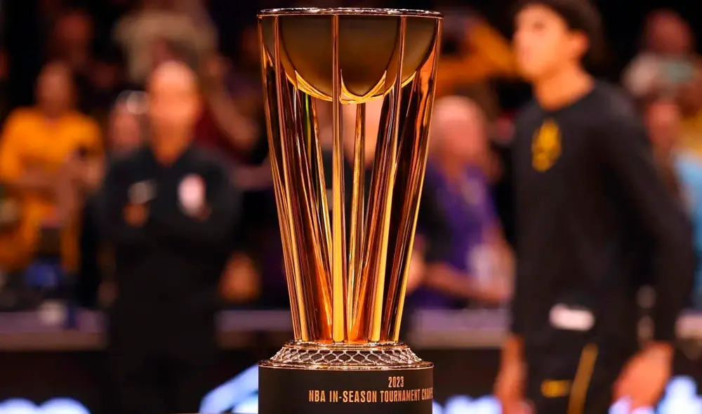 Los Ángeles Lakers defenderá en el título de la NBA Cup 2024, ya que son los vigentes campeones | Foto: Lr/La República