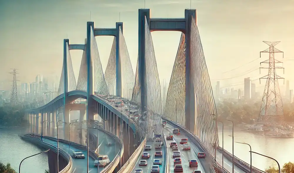 En Estados Unidos se proyecta la construcción de un puente que reemplazaría a uno histórico de 94 años. Foto: IA/Copilot