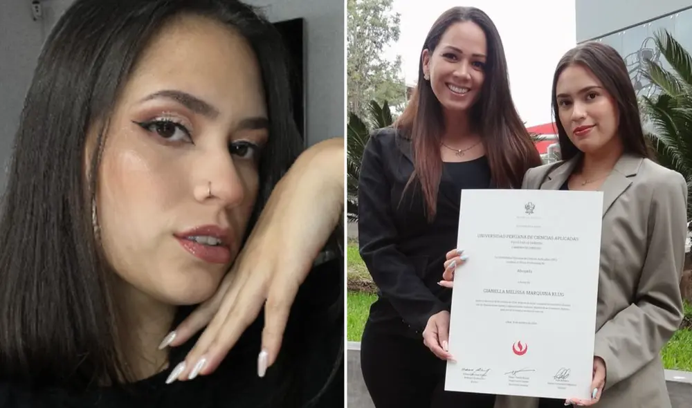 Gianella Marquina es la mayor de los cinco hijos de Melissa Klug. Foto: composición LR/difusión/Instagram