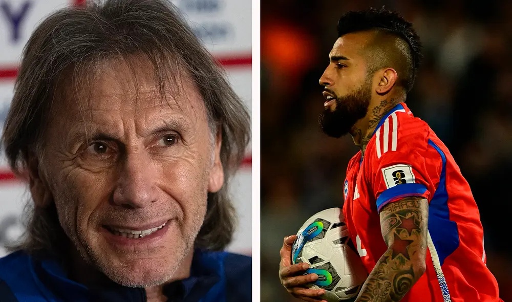 Gareca llamó por primera vez en su proceso con Chile a Arturo Vidal. Foto: composición LR/AFP Gareca llamó por primera vez en su proceso con Chile a Arturo Vidal. Foto: composición LR/AFP