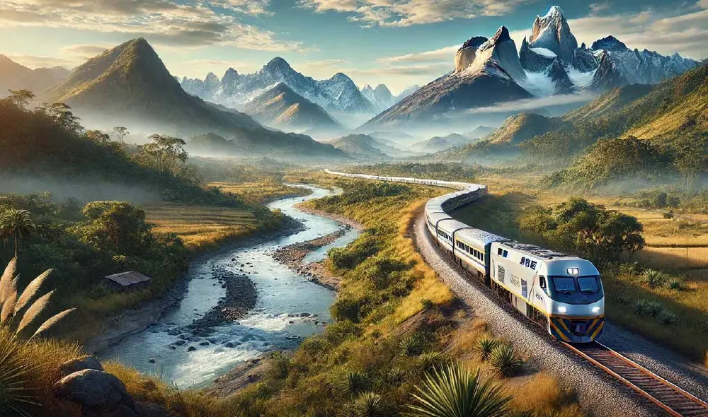 Este megaproyecto, impulsado por China, optimizará los costos logísticos y fomentará la integración regional, facilitando el transporte de carga entre Asia y Sudamérica. Foto: Dall.E