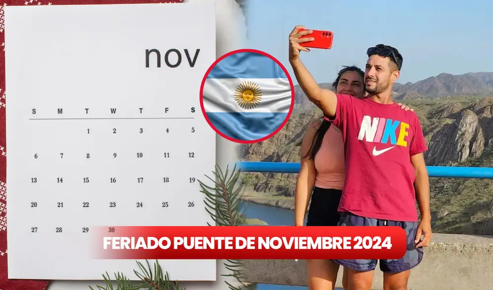 El mes de noviembre 2024 traerá un nuevo feriado en Argentina. Foto: composición LR / Freepik / El Ciudadano