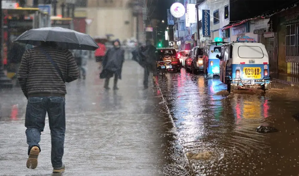 Las precipitaciones afectarán regiones como Áncash, Huánuco y Junín, con el riesgo adicional de nieve y granizo en áreas altas. Se advierte sobre deslizamientos y problemas de tránsito en diversas vías del país. Foto: composición LR/Andina