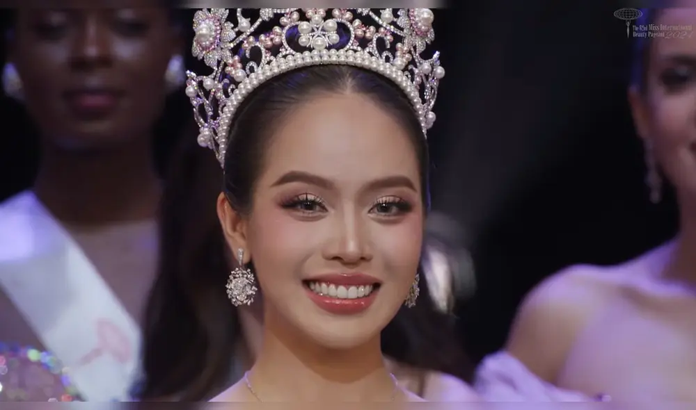 Huỳnh Thị Thanh Thủy, representante de Vietnam, ganó el Miss International 2024. Foto: captura/Youtube