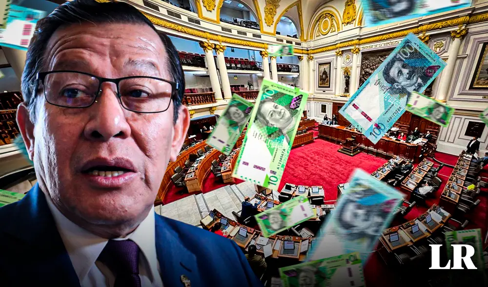 Eduardo Salhuana confirmó bono navideño de S/1.700 para congresistas y señaló que fue una decisión colectiva. | Composición: Gerson Cardoso / La República.