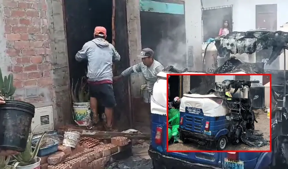 Una mujer de 24 años fue detenida en Chorrillos tras incendiar con una bomba molotov la mototaxi de su pareja, poniendo en peligro la vida de tres menores en una vivienda cercana. Foto: Chorrillos