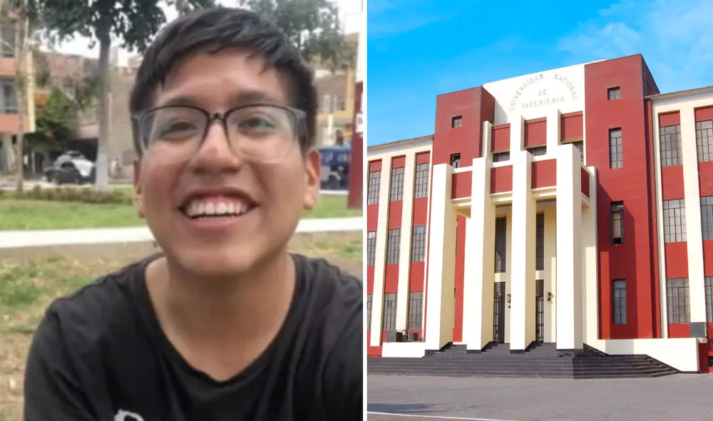 El estudiante de la UNI ha tenido que esperar cinco años para lograr su tan ansiado ingreso a la UNI. Foto: composición LR/Tik tok/UNI