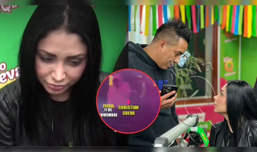 Pamela Franco reaccionó a las imágenes de Christian Cueva disfrutando de una fiesta. Foto: Composición LR/Willax/ATV