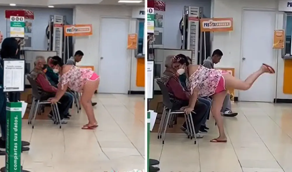 "Es que hay que ser 'fitness' en todas partes", reaccionaron usuarios. Foto: composición LR/ TikTok