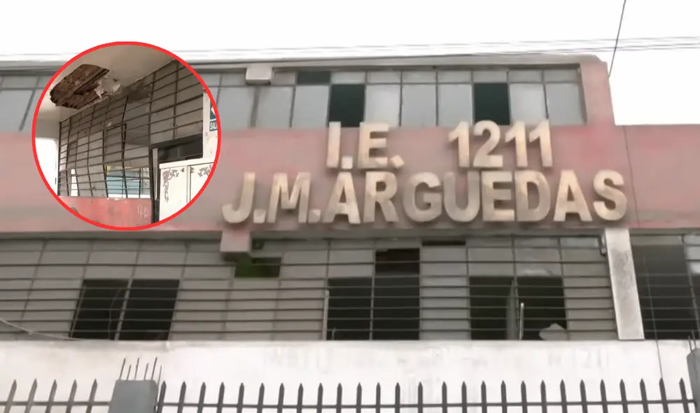 Las ventanas rotas y el desprendimiento de techos y paredes son un peligro para los estudiantes y docentes de la institución. Composición: La República