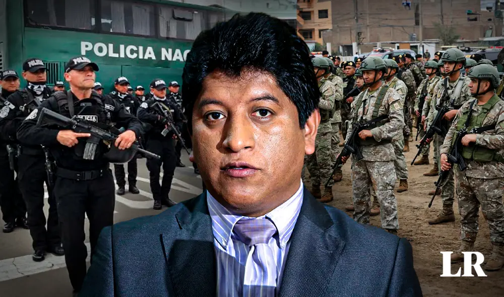 Josué Gutiérrez defendió también el fuero militar policial. Foto: composicionLR/difusión