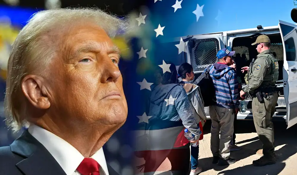 La llegada de Trump a la Casa Blanca marca un nuevo capítulo en la política migratoria de Estados Unidos. Foto: composición LR/AFP.