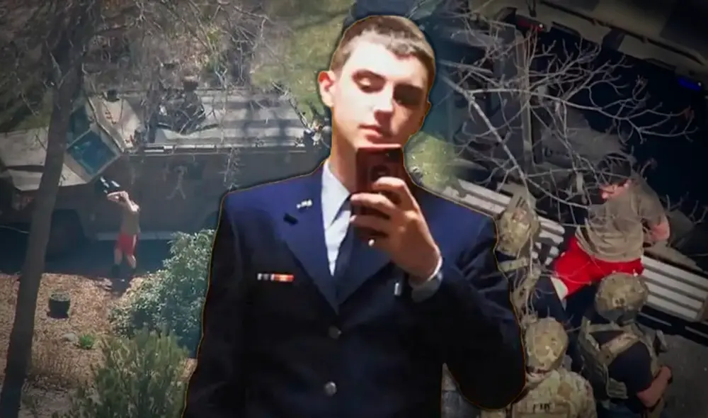 Jack Teixeira fue condenado a 15 años de prisión, luego de filtrar documentos clasificados del Pentágono en un chat de Discord. Foto: composición LR/AFP/Fox News