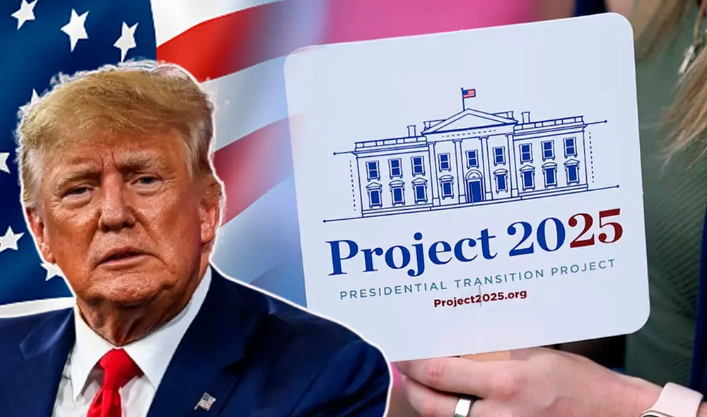 Donald Trump negó ser parte de este proyecto de la ultraderecha en Estados Unidos. Foto: composición LR/AFP. Donald Trump negó ser parte de este proyecto de la ultraderecha en Estados Unidos. Foto: composición LR/AFP.