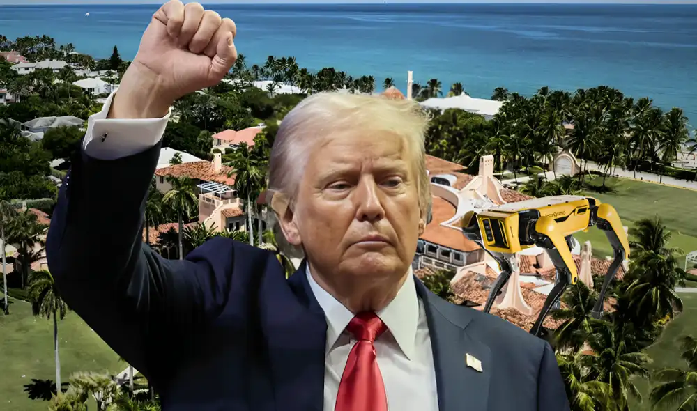 Los 'perros robots' se incorporaron debido al incremento de las amenazas que recibió Donald Trump en última campaña presidencial. Foto: composición LR/difusión