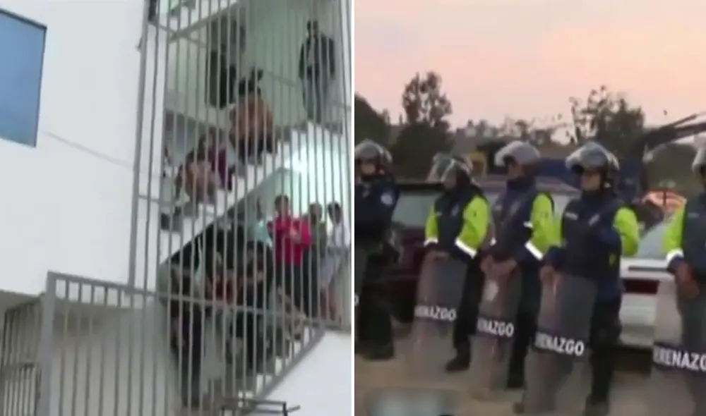 Personas son desalojadas de sus viviendas. Foto: composición La República / captura Latina Noticias