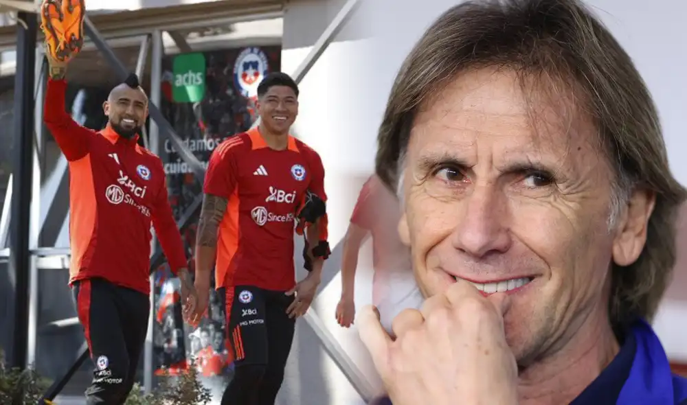 Ricardo Gareca buscará su primer triunfo con Chile en Eliminatorias. Foto: composición LR/ANFP/AFP