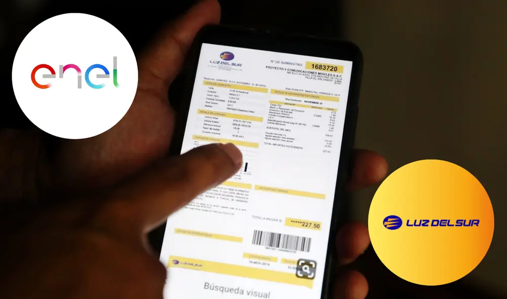 Desde cualquier parte de la ciudad puedes revisar tus servicios, sean de Enel o Luz del Sur. Foto: composición LR/Andina Desde cualquier parte de la ciudad puedes revisar tus servicios, sean de Enel o Luz del Sur. Foto: composición LR/Andina