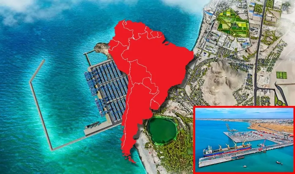 Chancay, el nuevo puerto peruano que será el más grande de Sudamérica. Foto: composición LR / El peruano