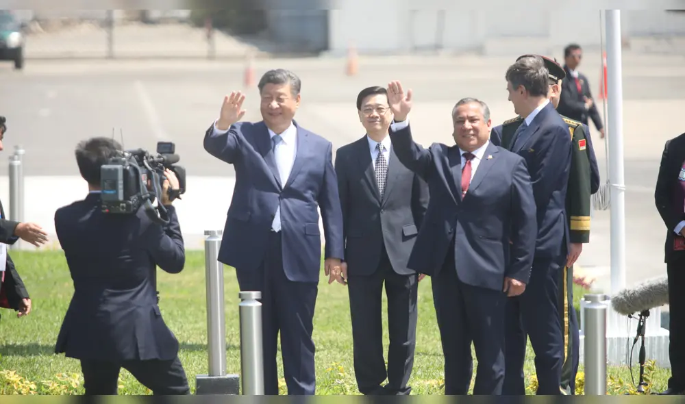 Presidente de China llega a Perú para el APEC. Foto: Carlos Félix