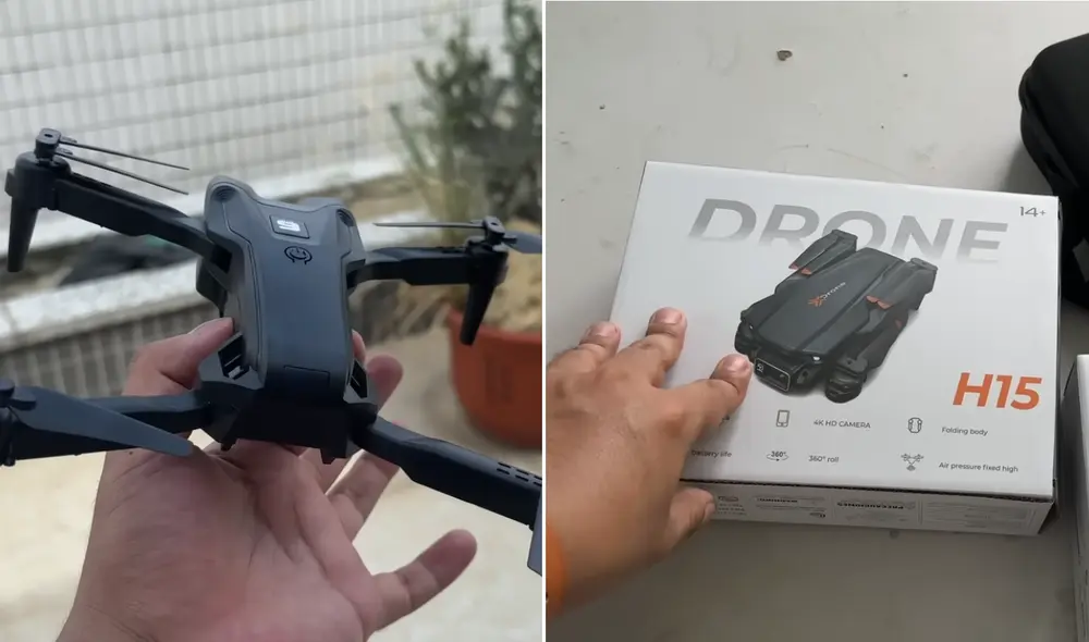 Según el youtuber peruano, estos drones fabricados en un taller de China pueden durar hasta 180 minutos encendidos. Foto: composición LR/captura YouTube/ Miguel Angel Bejar Según el youtuber peruano, estos drones fabricados en un taller de China pueden durar hasta 180 minutos encendidos. Foto: composición LR/captura YouTube/ Miguel Angel Bejar