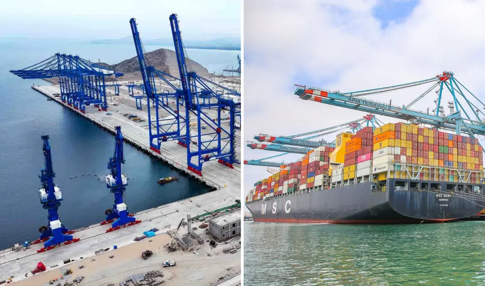 Se estima que el Megapuerto de Chancay aportará US$4.500 millones al Perú, lo que significa el 1.8% del PIB nacional. Foto: Andina