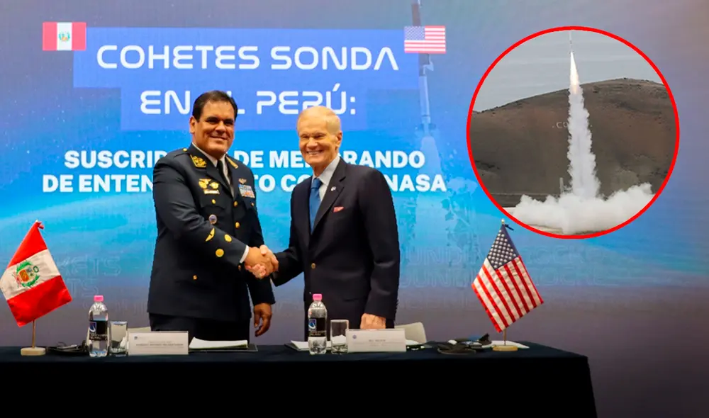 El acuerdo fue firmado por Bill Nelson y Roberto Melgar. Foto: composición LR / Conida El acuerdo fue firmado por Bill Nelson y Roberto Melgar. Foto: composición LR / Conida