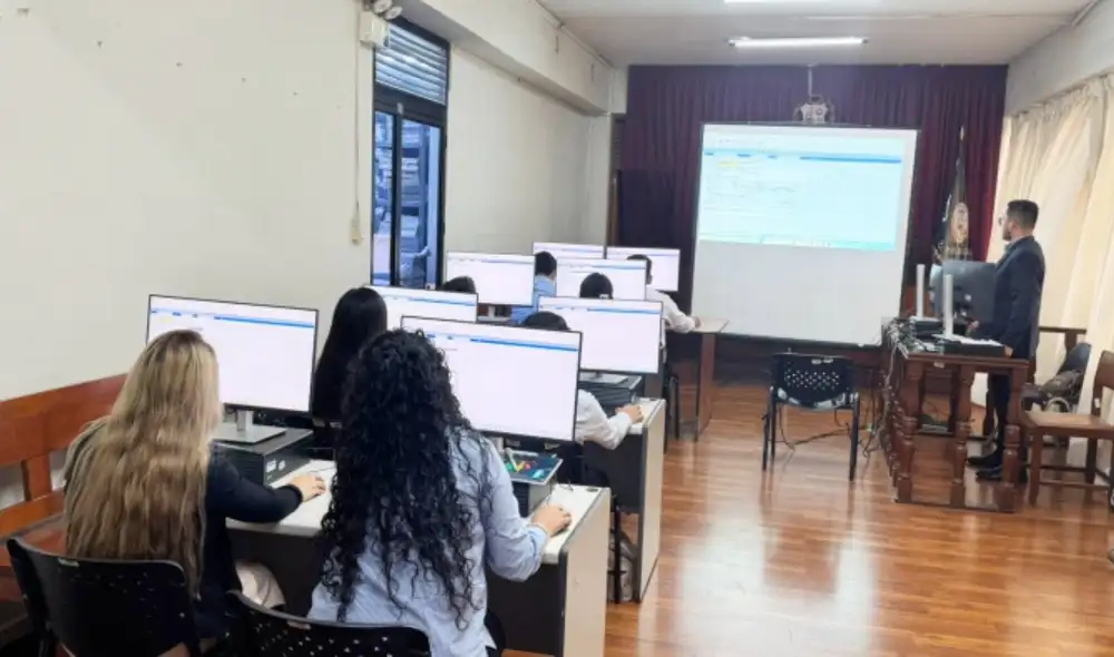 El Poder Judicial capacita a jueces y personal en el manejo del Sistema Integrado Judicial (SIJ) del 11 al 15 de noviembre. Fuente: Difusión.