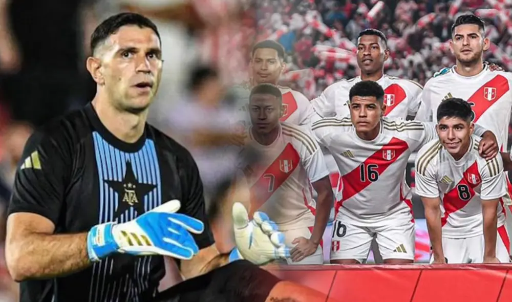 Dibu Martínez estará presente en el partido ante la selección peruana. Foto: composición LR/Instagram/FPF