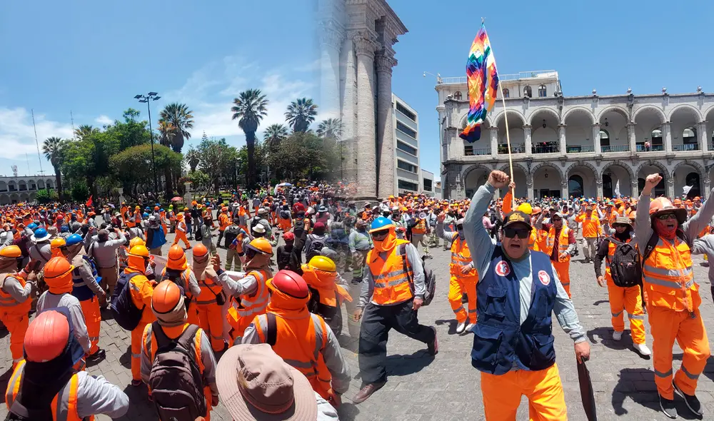 La multitudinaria movilización busca visibilizar la violencia que afecta a los trabajadores del sector/Composición LR/Foto: Leonela Aquino