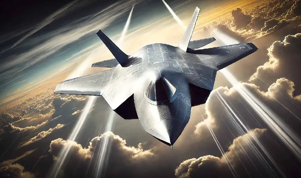 El Airshow China 2024, que se celebrará del 12 al 17 de noviembre en Zhuhai, centrará su atención en el nuevo caza furtivo J-35A, aumentando el poderío aéreo del país. Foto: Dall.E El Airshow China 2024, que se celebrará del 12 al 17 de noviembre en Zhuhai, centrará su atención en el nuevo caza furtivo J-35A, aumentando el poderío aéreo del país. Foto: Dall.E