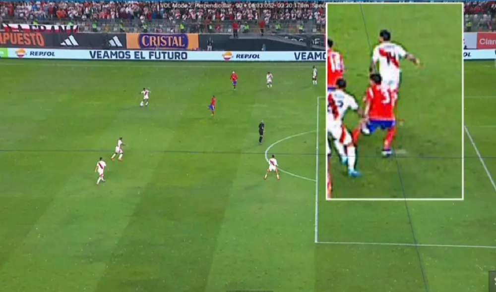 Perú y Chile igualaron sin goles en el Monumental. Foto: Movistar