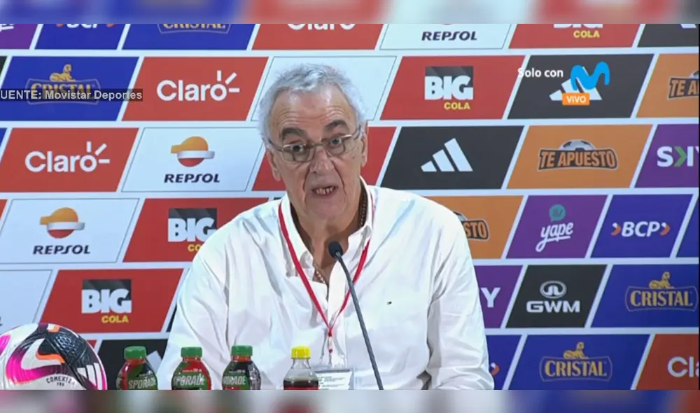 Jorge Fossati ha dirigido 8 partidos oficiales con Perú. Foto: captura de Movistar