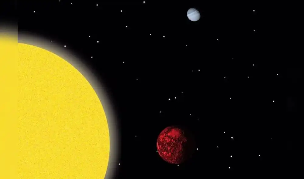 Este planeta completa una órbita alrededor de su estrella cada 21 horas. Foto: ABC/NINS Este planeta completa una órbita alrededor de su estrella cada 21 horas. Foto: ABC/NINS