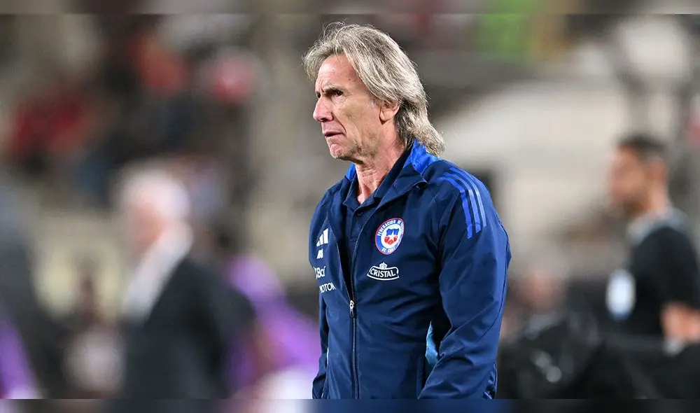 Ricardo Gareca todavía no conoce el triunfo en Eliminatorias con la selección chilena. Foto: AFP