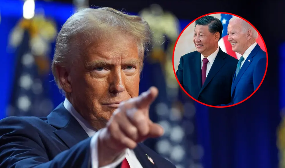 El presidente de China confirmó que trabajará con Donald Trump desde el 2025 | Composición: Ariana Espinoza