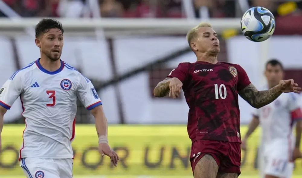 Venezuela ganó a Chile en la primera rueda por 3-0. Foto: SportsCenter/X
