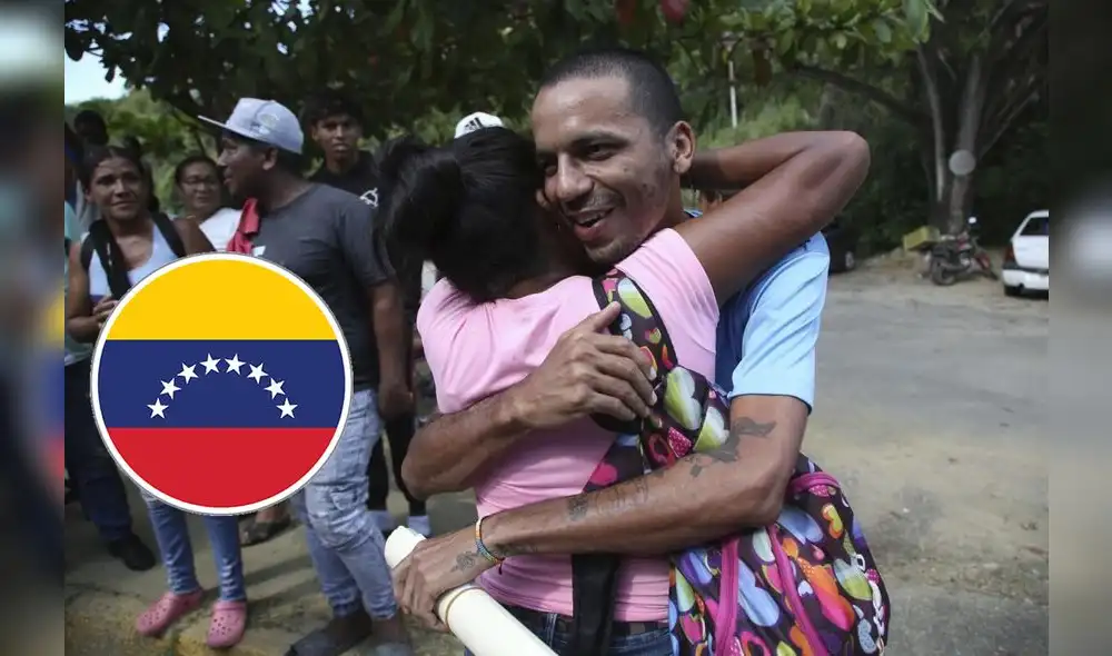 El reencuentro de los opositores detenidos con sus seres queridos. Foto: Los Angeles Times. El reencuentro de los opositores detenidos con sus seres queridos. Foto: Los Angeles Times.