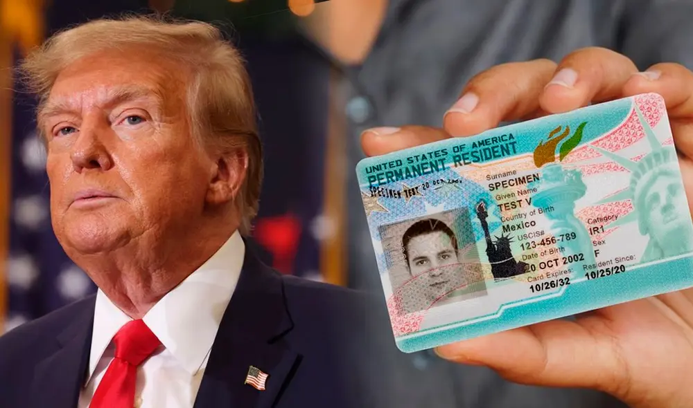 Con la reelección de Donald Trump, se prevén cambios significativos en el acceso a la Green Card, centrados en una inmigración basada en méritos y orientación hacia inmigrantes cualificados. Foto: composición LR/AFP.