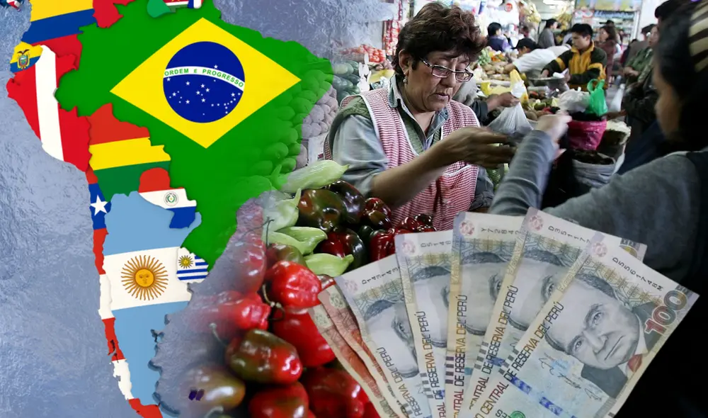 Descubre cuál es el país con la mayor inflación. Foto: Composición LR/Difusión/Andina