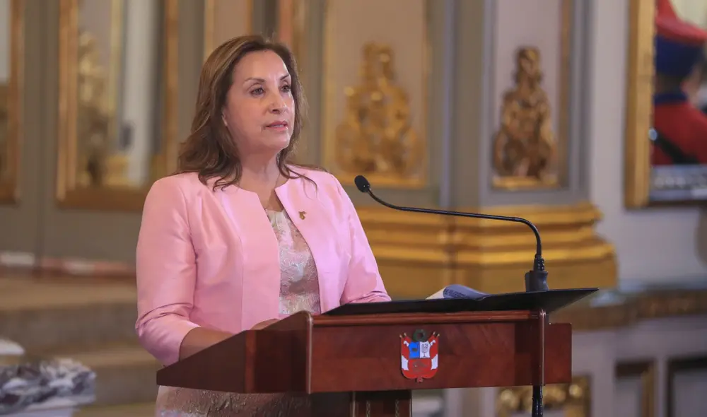Dina Boluarte es la presidenta con mayor desaprobación. Foto: Presidencia.