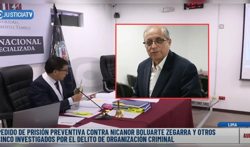 Audiencia de Nicanor Boluarte esta siendo dirigida por el juez Richard Concepción Carhuancho. Foto: Composición La República.